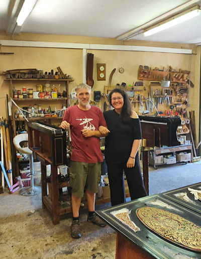 Mein Lehrmeister Guillaume Bourgoin und ich