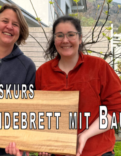Schneidebrett mit Baumkante