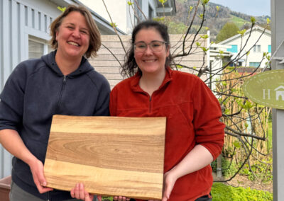 Schneidebrett mit Baumkante