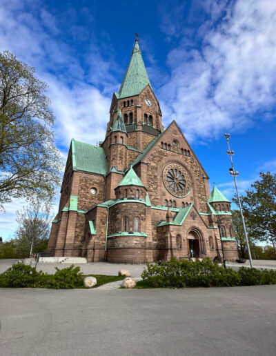 Sofiakyrkan in Stockholm – eine neugotische Kirche aus dem späten 19. Jahrhundert, benannt nach Königin Sofia.