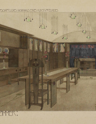 Das Speisezimmer im 'Haus eines Kunstfreunds' - gemeinfrei (via Wikimedia Commons)