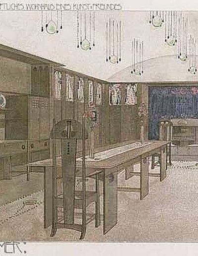 Das Speisezimmer im 'Haus eines Kunstfreunds'