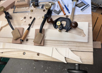 Arbeit mit dem Grundhobel