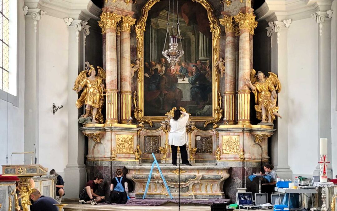 Restaurierung des Hochaltars der Pfarrkirche St. Michael in Seehausen am Staffelsee